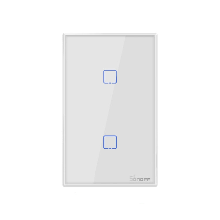Sonoff T2 Touch 120mm Tempered Glass Panel Wall Switch Smart Home Light Touch Switch, Compatible with Alexa and Google Home, AC 100V-240V, US Plug      ...