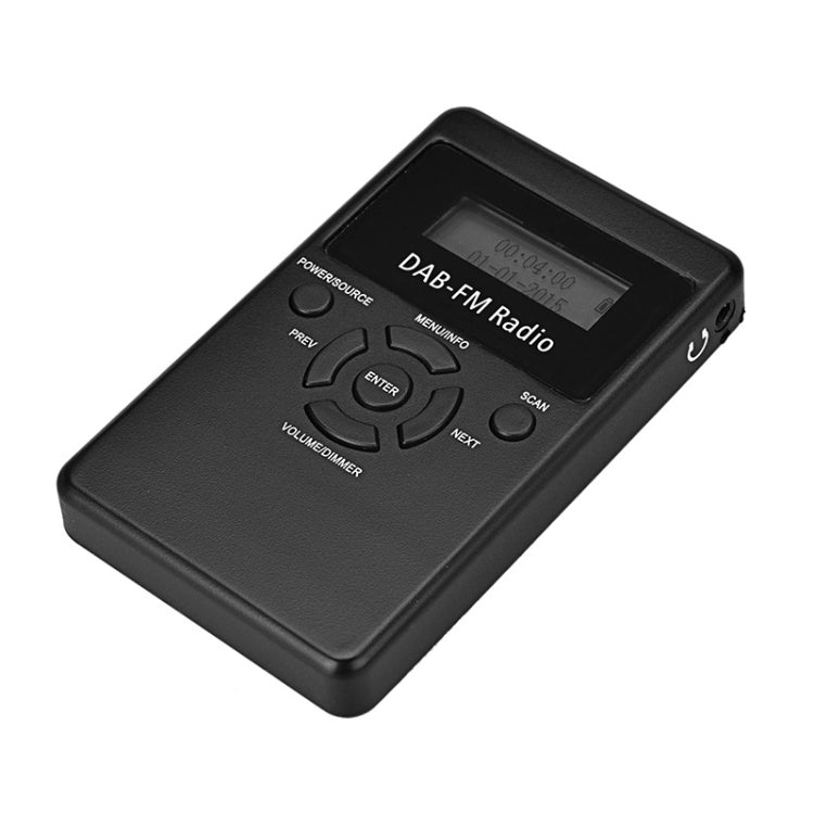 Compact Digital DAB+FM Radio with Lanyard & Headset