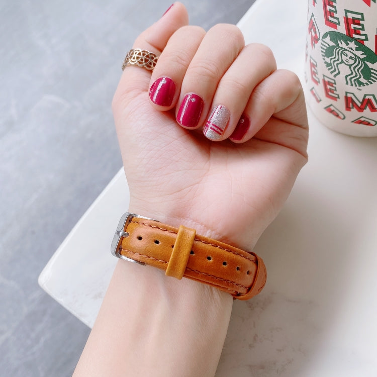 Per Samsung Galaxy Watch 20mm Smart Watch Cinturino universale in pelle bifacciale piccolo, 20mm