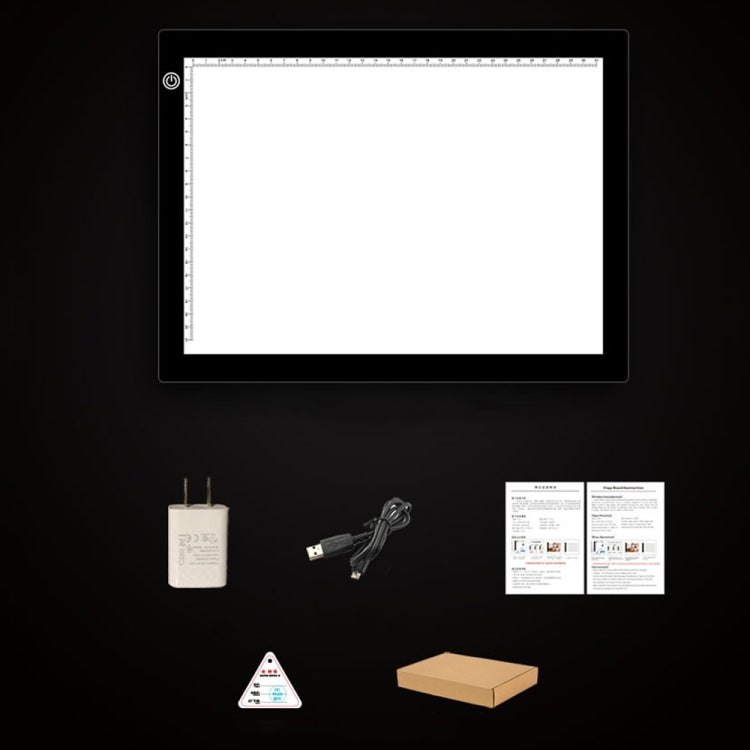 5W LED Dimmable Acrylic Drawing Board - A4 Size, USB Powered