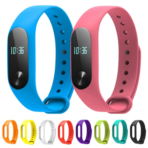 Per Xiaomi Mi Band 2 (CA0600B) Bracciale con cinturini colorati, host non incluso, White Wristbands, Yellow Wristbands, Black Wristbands, Orange Wristbands, Pink Wristbands, Green Wristbands, Blue Wristbands, Light Green Wristbands, Purple Wristbands