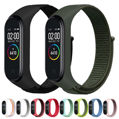 Ceinture pour montre en nylon tessuto Montre intelligente pour Xiaomi Mi Band 3/4