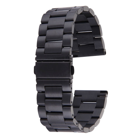 Per Fitbit Blaze Smart Watch cinturino con fibbia a farfalla in acciaio inossidabile con 3 perline