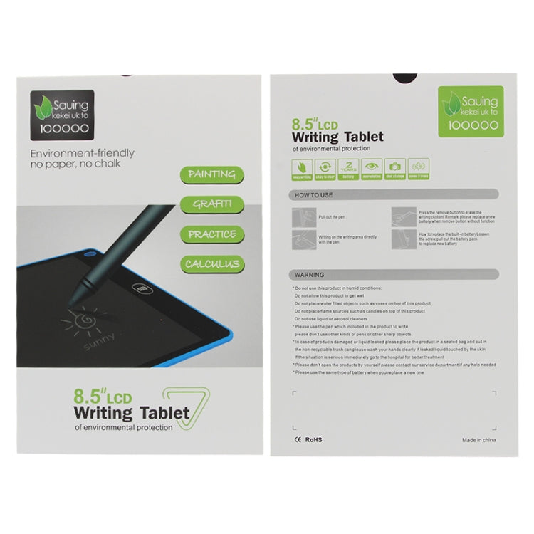 Portable 8.5 inch LCD Writing Tablet Drawing Graffiti Electronic Handwriting Pad Message Graphics Board Draft Paper with Writing Pen, 8.5 inch Black    ...