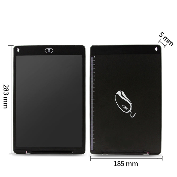 Portable 12 inch LCD Writing Tablet Drawing Graffiti Electronic Handwriting Pad Message Graphics Board Draft Paper with Writing Pen, 12 inch Black      ...