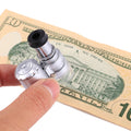Portable 60X Jewelry Microscope with LED Light & Currency