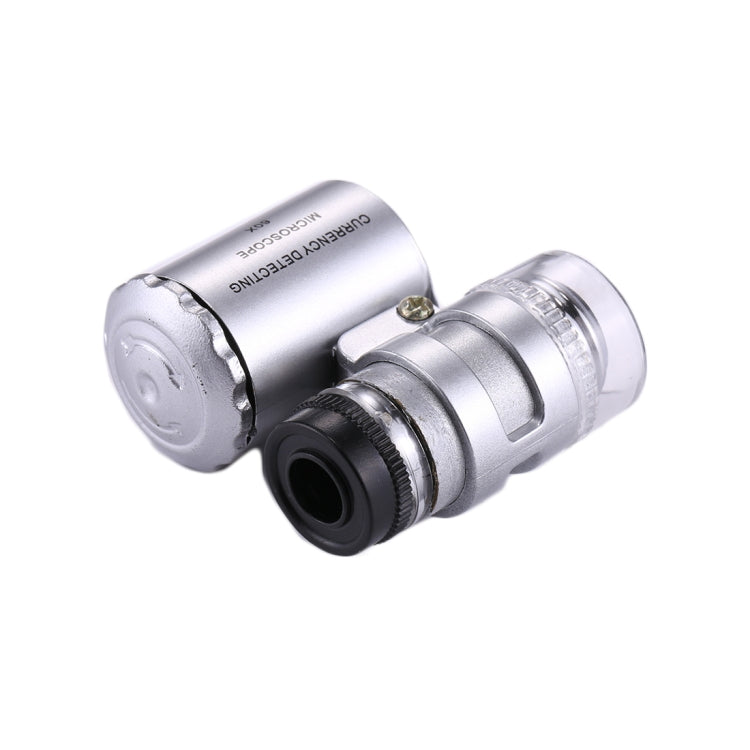 Portable 60X Jewelry Microscope with LED Light & Currency