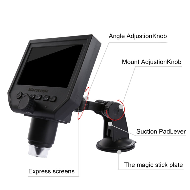Portable Digital Microscope with HD LCD Display and LED
