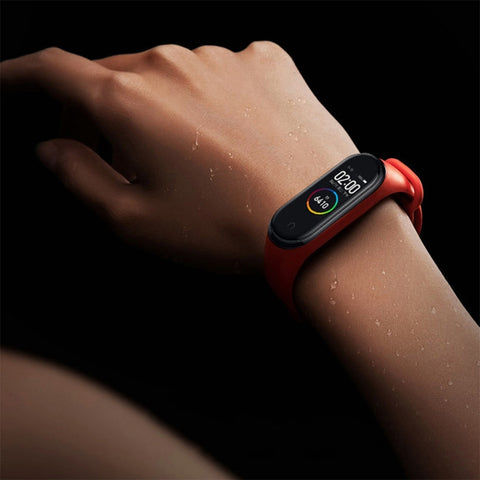 Cinturini per orologi in morbido TPU di colore puro per Xiaomi Mi Band 4, host non incluso, Pink, Dark Blue, Wine Red, Black, Orange