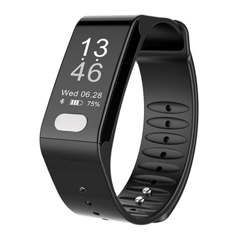 TLW T6 Fitness Tracker Bracciale intelligente con display OLED da 0,96 pollici, supporto modalità sport / ECG / cardiofrequenzimetro / pressione sanguigna / monitor del sonno, T6 Red, T6 Black, T6 Blue