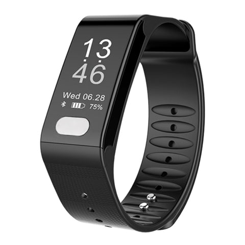 TLW T6 Fitness Tracker Bracciale intelligente con display OLED da 0,96 pollici, supporto modalità sport / ECG / cardiofrequenzimetro / pressione sanguigna / monitor del sonno, T6 Red, T6 Black, T6 Blue