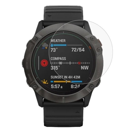 Per Garmin Fenix 6X Pro 0.26mm 2.5D 9H Pellicola salvaschermo in vetro temperato, For Garmin Fenix 6X Pro