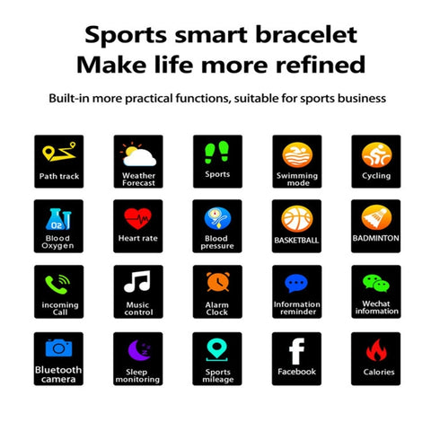 Bracciale Intelligente F15 con Schermo a Colori da 1,3 Pollici -