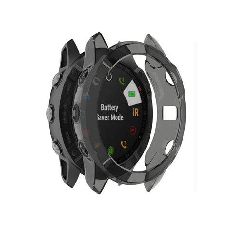 Pour Garmin Fenix ​​6X Housse de protection pour montre intelligente avec mezza copertura en TPU, pour Garmin Fenix ​​6X