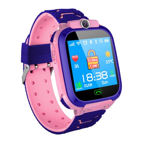 Smartwatch Q12 con schermo a colori da 1,44 pollici per bambini, non impermeabile, supporto posizionamento LBS / composizione bidirezionale / SOS / monitoraggio vocale / APP Setracker