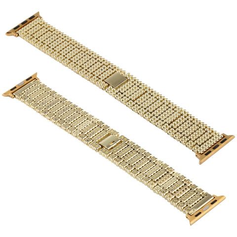 Per Apple Watch Ultra 49mm / Serie 8 e 7 45 mm / SE 2 e 6 e SE e 5 e 4 44 mm / 3 e 2 e 1 42 mm Cinturino da polso in acciaio inossidabile con nove perline, For Apple Watch Series 7 45mm / 6 & SE & 5 & 4 44mm / 3 & 2 & 1 42mm
