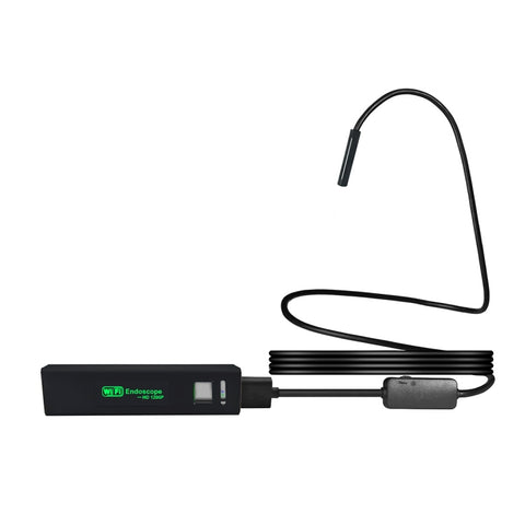 YPC110 Telecamera per ispezione tubo serpente endoscopio WiFi HD da 8 mm 2.0 MP Telecamera per ispezione con 8 LED, IP68 impermeabile, Diametro lente: 8 mm, Lunghezza: 3,5 m, Linea dura, 3.5m Hard Line