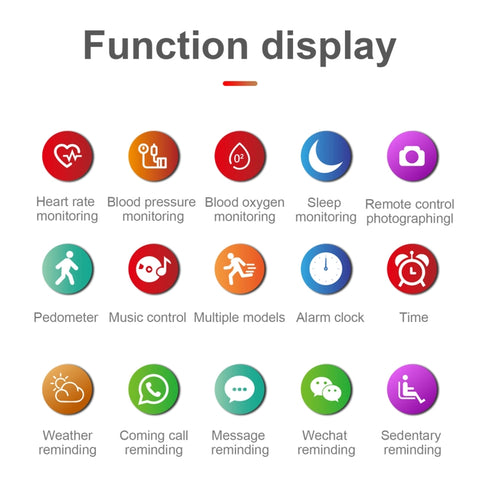 Smartwatch M88 da uomo, supporto per frequenza cardiaca/pressione sanguigna/monitoraggio dell'ossigeno e monitoraggio del sonno e promemoria sedentario