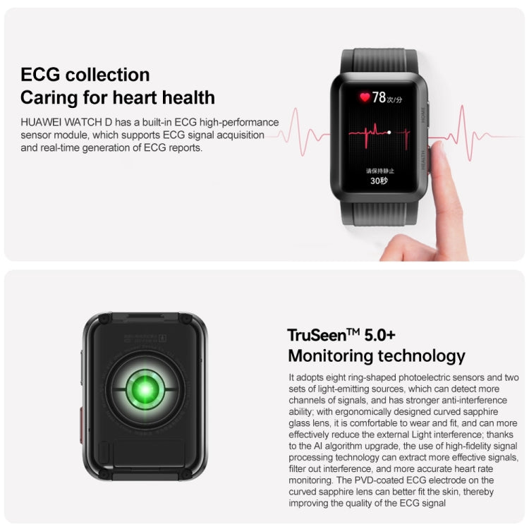 HUAWEI WATCH D: Smart Health Monitor with ECG & Blood