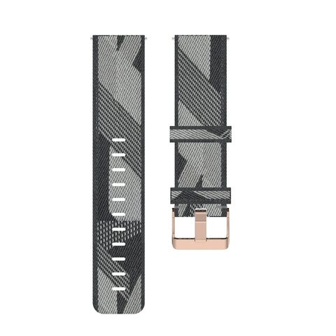 Cinturino in nylon a strisce da 18 mm per orologi Fossil Sport e
