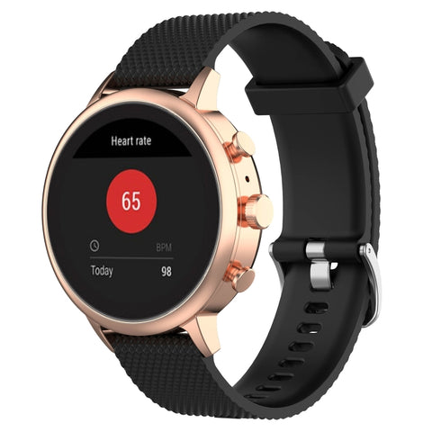 Cinturino in silicone da 18 mm per orologi Fossil Sport, Charter HR e
