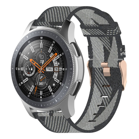 Cinturino in Nylon a Righe da 22 mm per Galaxy Watch 46 mm e Gear S3