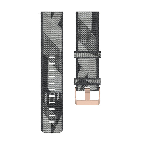Cinturino in nylon a righe da 23 mm per Fitbit Versa 2, Versa, Versa