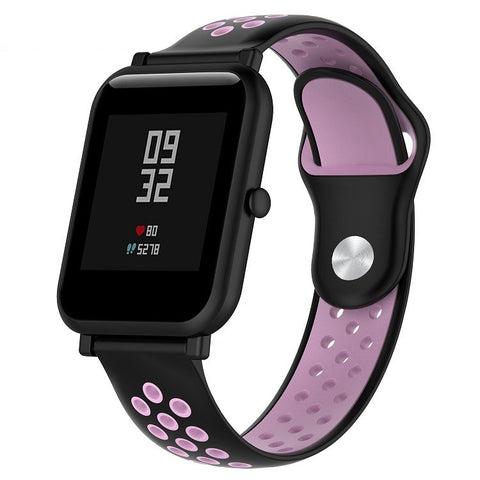 Cinturino sportivo in silicone bicolore per Huawei Watch Series 1 18mm