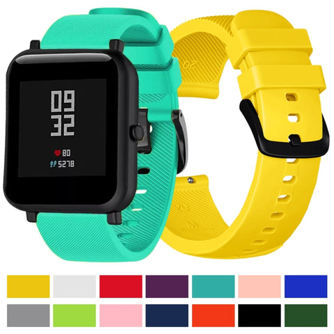 Cinturino in silicone con texture Crazy Horse per Huami Amazfit Bip Lite versione 20mm