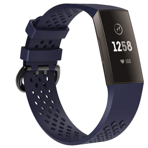 Cinturino sportivo regolabile con foro quadrato per FITBIT Charge 3