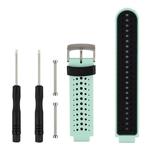 cinturino-sportivo-in-silicone-bicolore-per-garmin-forerunner-230-235-620-630-735xt - immagine 1