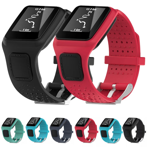 Cinturino sportivo in silicone per TomTom serie 1 Runner / Cardio