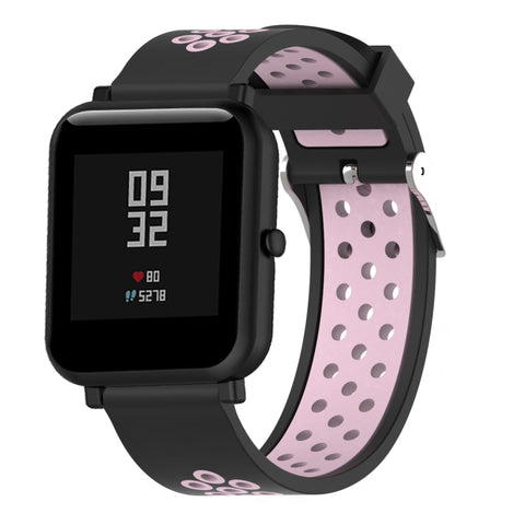 Cinturino sportivo in silicone bicolore per Xiaomi Huami Amazfit Bip Lite versione 20mm