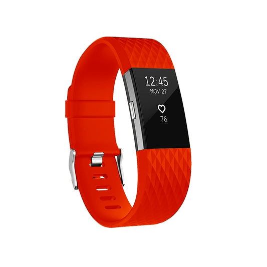 cinturino-sportivo-regolabile-con-motivo-diamante-per-fitbit-charge-2-dimensioni-l-125x85-cm-l - immagine 1