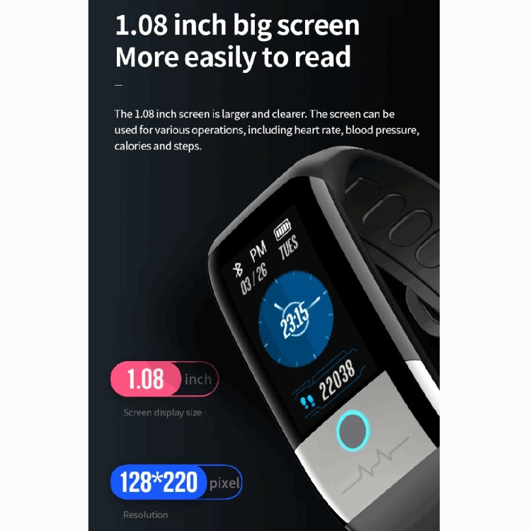 X1 1.08 inch Color Screen IP67 Waterproof Smart Watch