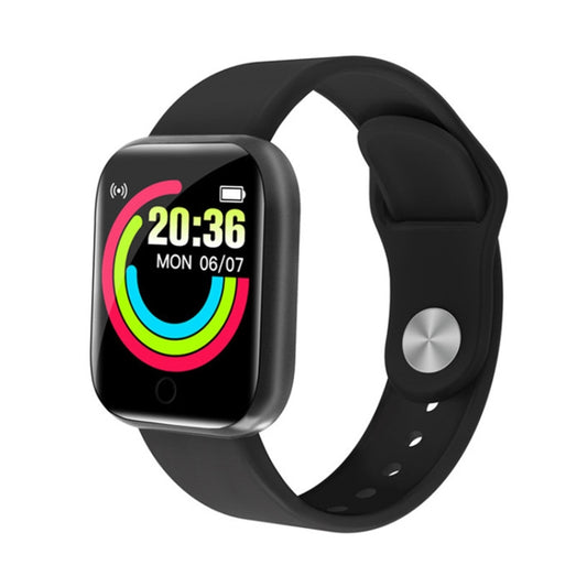Smart Watch Y68 da 1,44 pollici, supporta il monitoraggio dell'ossigeno nel sangue della pressione sanguigna della frequenza cardiaca, Y68 Black, Y68 Pink, Y68 White, Y68 Silver Black