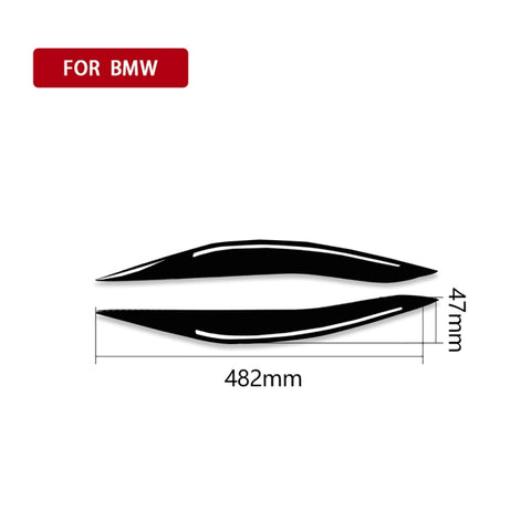 Pour BMW Série 5 F10 2014-2016 Adesivo decorativo per sopracciglio della lampada per auto, guida a destra ea sinistra universale, Pour BMW Série 5 F10 2014-2016 Sourcil de lampe