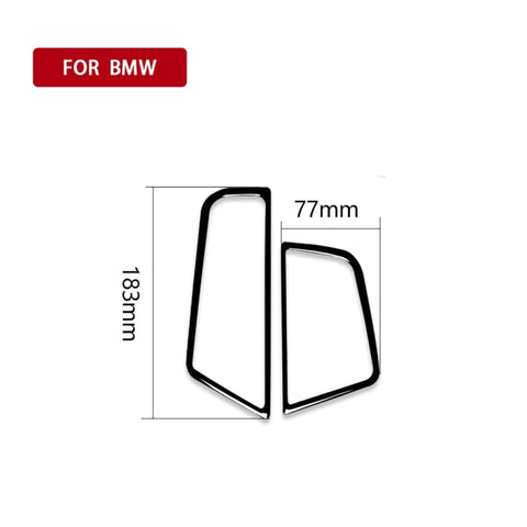 Pour BMW Serie 5 F10 2011-2017 Adhésif décoratif pour corniche uscita aria laterale auto, Guida a sinistra, Cadre de sortie d'air latéral, conduite à gauche