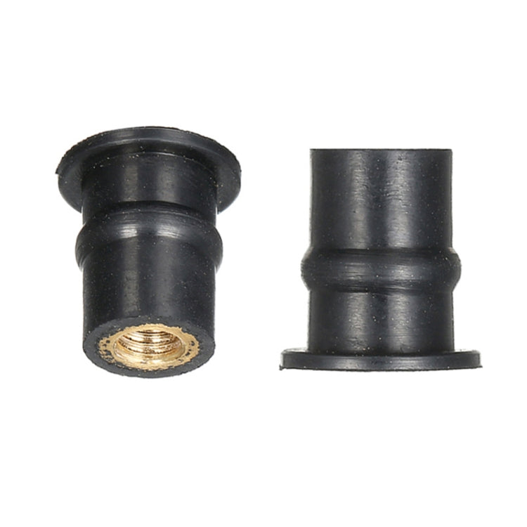 M5 Universal Motorcycle Windshield Brass Nuts - 20 Pack