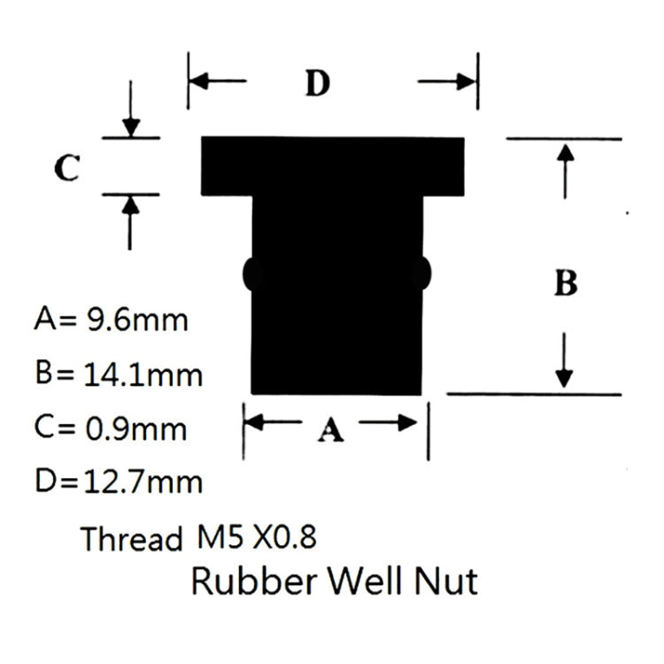 M5 Universal Motorcycle Windshield Brass Nuts - 20 Pack
