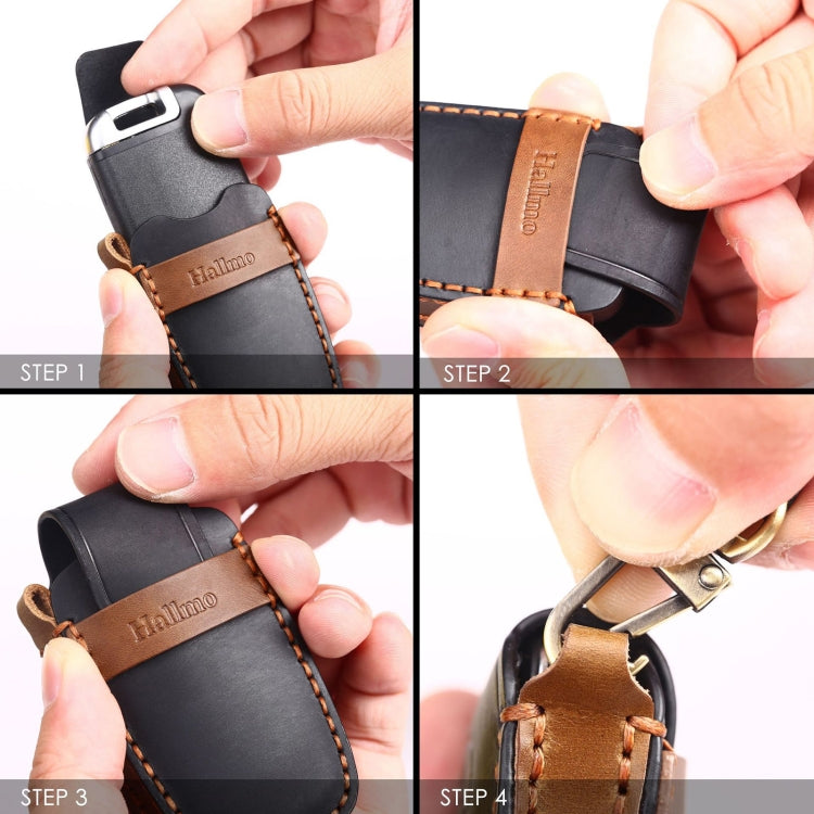 Lexus 3-Button Cowhide Leather Key Cover - Premium