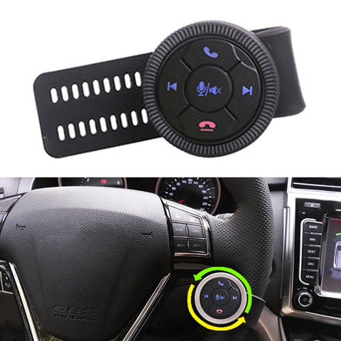 Télécommande universelle pour volant en forme de ceinture, télécommande multimédia pour voiture, pulsante sans fil, Forme de sangle Argent, Forme de sangle Noir