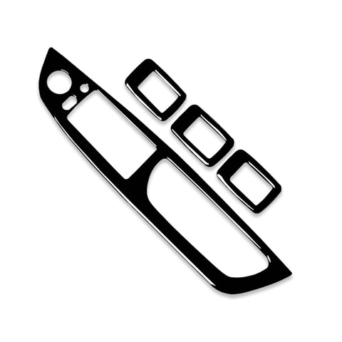 Panneau d'alzacristalli pour les plus fins avec guide à destra + adhésif décoratif pulsant d'avion pour BMW X5 E70 2008-2013 / X6 E71 2009-2014, panneau de lève-vitre, droit