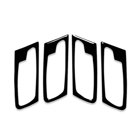 Ensemble de 4 pièces pour BMW X5 E70 2008-2014 Adhésif décoratif pour la main de la portière de l'auto, guide vers l'avant et vers l'avant universel, poignée de porte