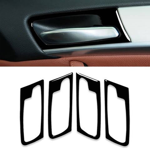 Ensemble de 4 pièces pour BMW X5 E70 2008-2014 Adhésif décoratif pour la main de la portière de l'auto, guide vers l'avant et vers l'avant universel, poignée de porte
