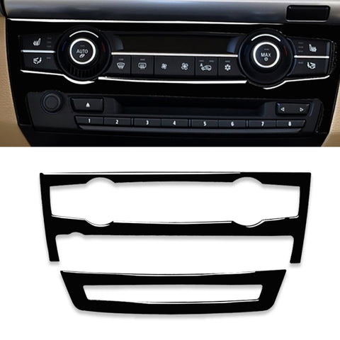 Ensemble d'adhésifs décoratifs pour climatiseur d'air pour BMW E70 X5 2008-2013 / E71 X6 2009-2014, guide pour la sortie et le sinistre universel, climatiseur