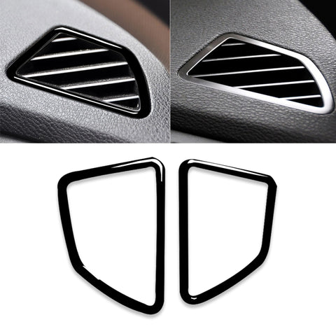 2 pz/set Auto Guida A Destra Cruscotto Uscita Aria Cornice Adesivo Decorativo per BMW X5 E70 / X6 E71 2008-2013, Guida Sinistra e Destra Universale, Right Drive Dashboard Air Outlet - Novalix Store