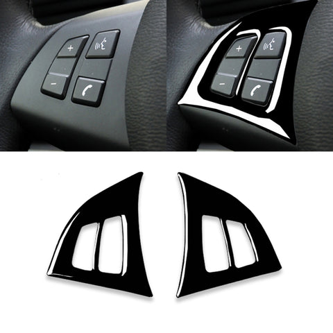 Autocollant décoratif pour les boutons du volant de la voiture pour BMW E70 X5 2008-2013, guide vers l'avant et l'avant universel, boutons de volant