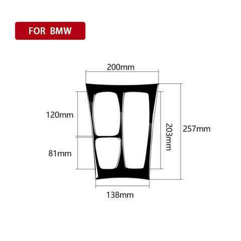 Adesivo decorativo per pannello ingranaggi con guida a destra per auto, versione USA, per BMW X5 E70 2008-2013 / X6 E71 2009-2014, For X5 E70 / X6 E71 Ver, Right Drive