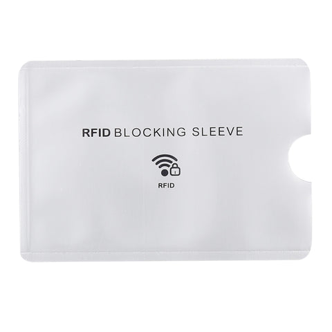 Protezione per carte con custodia antifurto RFID in foglio di alluminio da 20 pezzi, dimensioni: 9,1 * 6,3 cm, RFID Blocking Sleeve 100pcs